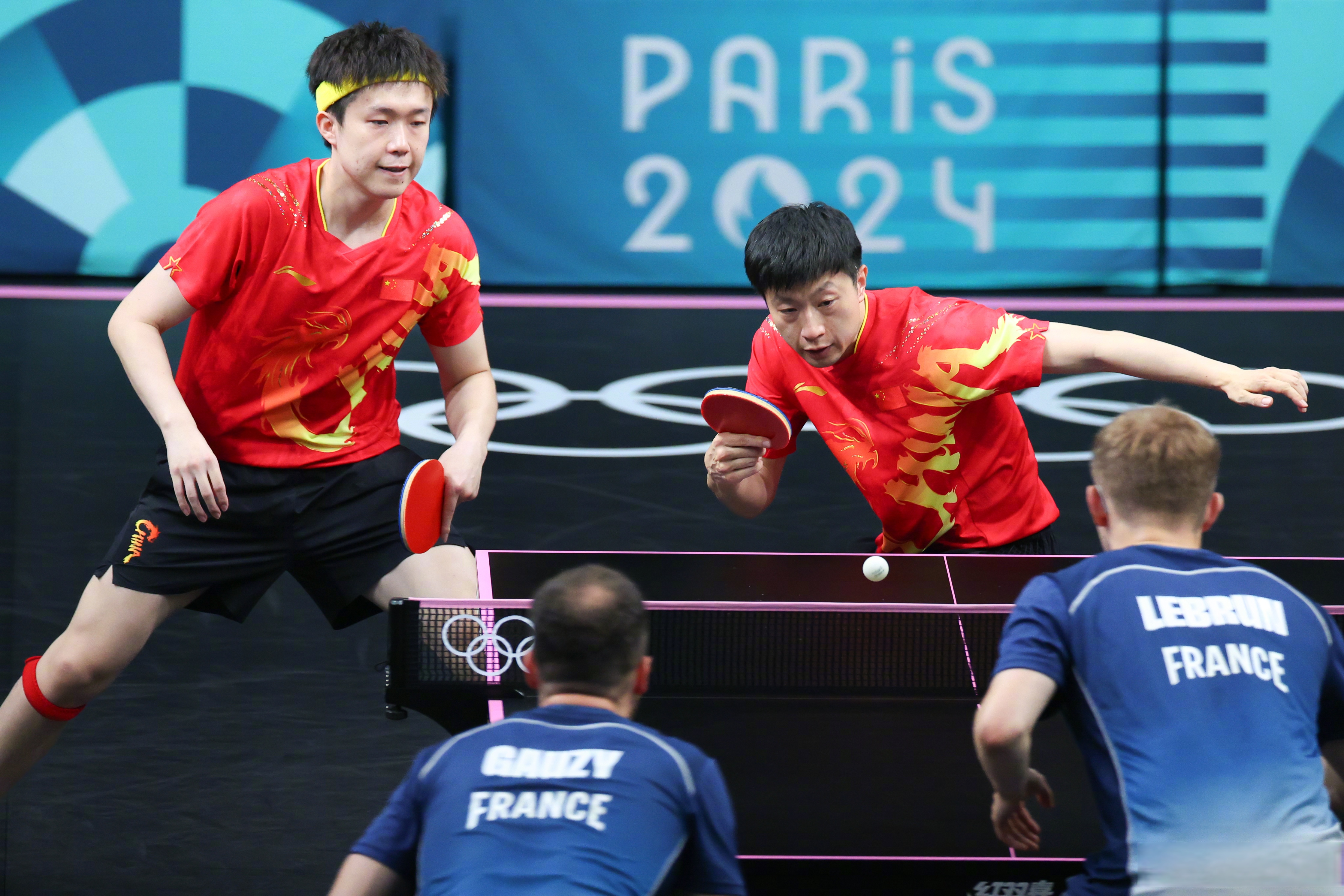 中国队绝杀法国队，马龙扛起全队